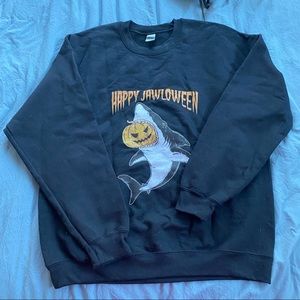 Black Shark Halloween Unisex Crewneck